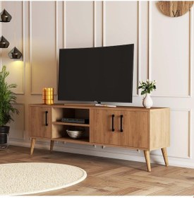 Resim 1586 EXXEN 150 CM AHŞAP AYAKLI TV ÜNİTESİ 