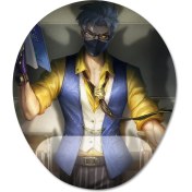 Resim Pixxa Mobile Legends - Hanzo Bilek Destekli Mousepad Model - 4 Oval 