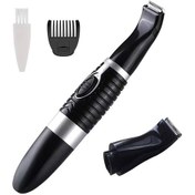 Resim Düşük Gürültülü Elektrikli Evcil Hayvan Tıraş Makinesi - Pençeler, Gözler, Kulaklar, Yüz Ve Kalçalar İçin Siyah Köpek Bakım Makası 