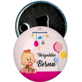 Resim Famous Bebek Şekeri Magnet Bebek Mevlüt Hediyelik Isimli Kapak Açacak (434856223) 