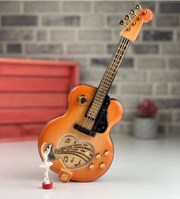 Resim Gitar Görünümlü Nostaljik Müzik Kutusu 