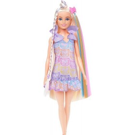 Resim Barbie Upuzun Muhteşem Saçlı Bebekler Saç Tasarım Oyun Seti JCT72 