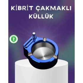 Resim Rivera Tech Rvrthc Dekoratif Çakmaklı Küllük Kolay Temizlenebilir Metal 