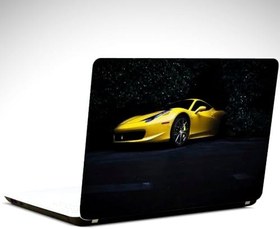 Resim Sarı Ferrari Laptop Sticker 17 inch (39X27CM) 