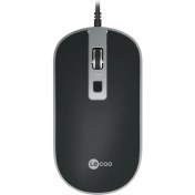 Resim Lecoo MS104 USB Kablolu 1600DPI 4 Tuşlu Optik Mouse - PC, Mac, Dizüstü Bilgisayar ile Uyumlu, Tak Çalıştır Kolay Bağlantı, Sağ ve Sol Elle Kullanıma Uygun, Kompakt Mouse Siyah 