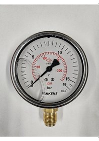 Resim Çap 100 ALTtan 16 Bar Gliserinli Manometre - Pakkens 