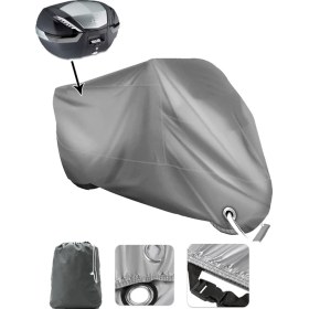 Resim Coverplus Rks City Go Max Vinleks Motor Brandası Arka Çanta Uyumlu 