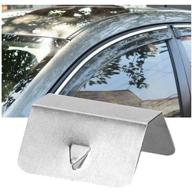 Resim Konesam 8 Adet Paslanmaz Çelik Araba Yağmur Klipsi - Evrensel Uyumlu, Sabit Tutucu, Cam Ve Deflektör Koruması, Sürüş Güvenliği Artırıcı 