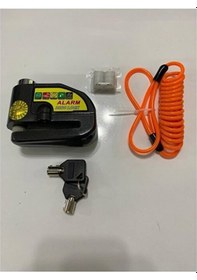 Resim Alarmlı Disk Kilidi Siyah Renk Supermoto 