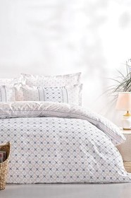 Resim Puffy Roan Çift Kişilik Ranforce Nevresim Takımı - Indigo 200 x 220 