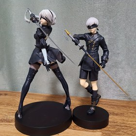 Resim Yaratıcı Sevimli Anime Karakter Sahne Aksesuarı - Kılıç ve Oklu PVC Toplu Heykel Modeli, Anime Severler İçin İdeal Hediye, Anime Toplu | Dinamik Duruş Heykeli | Detaylı Kıyafet Tasarımı, Anime Odası Dekoru 