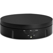 Resim Reedark 360 Elektrikli Döner Pikap Usb Şarjlı Döner Ekran Standı 3 Hız Ayarlanabilir Fotoğraf Ekranı Mücevher Saat Koleksiyonları 