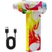 Resim Elektrikli Hava Üfleyici Turbo Jetfan 160000RPM Fırçasız Motorlu Turbo Şiddetli Fan USB Şarj Edilebilir Güçlü Hava Tozu Üfleyici, B (Yurt Dışından) 
