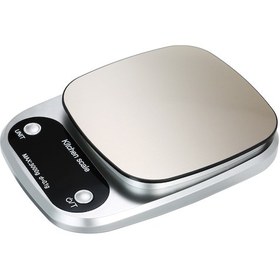 Resim Maiyame Gümüş Renkli Abs Malzemeden Hassas Dijital Tartı, 3kg/5kg/10kg Kapasite, Otomatik Kapanma Özelliği 