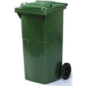 Resim Çöp Konteyneri 240 Litre Yeşil Tekerlekli Konteyner 