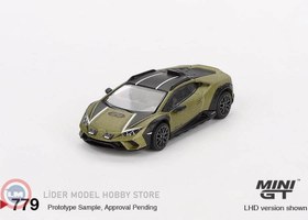 Resim 1:64 Mini GT 2024 Lamborghini HURACAN STERRATO VERDE GEA MATT 