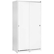 Resim Adore Mobilya 5 Raflı Sürgülü Beyaz Gardırop 