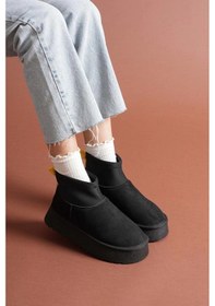 Resim Biçomi Cuen Siyah Süet Bot Çok Renkli 