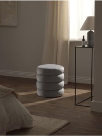 Resim Most Twister Puf 23 Antrasit Kadife Kumaş Evinize Teslim 