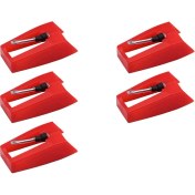 Resim Spibicyy LP Fonograf Plak Çalar Stylus İğnesinin Değiştirilmesi, Kayıt Pikap Çalar için 5 Adet Stylus Pikap İğnesi (Yurt Dışından) 