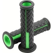 Resim Hightower Yeşil 22mm 24mm Kaymaz Motosiklet Tutacakları - Moto Scooter Motocross İçin Renkli Desenli 