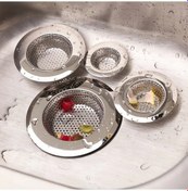 Resim Willowhaven 4 Boyutlu Paslanmaz Çelik Mutfak Lavabo Süzgeci Seti - 2 Parça Gümüş 