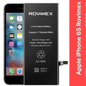 Resim Rovimex IPhone 6S Yüksek Kapasite Batarya Pil - 2300 mAh 