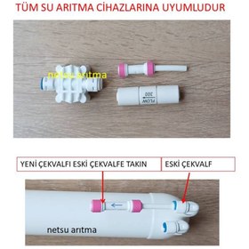 Resim netsu arıtma Su Arıtma Cihazı Yenileme Yedek Parçası,kiti-şatof /dört Yollu Vana/shut Off)- Atık Kısıcı-çekvalf 