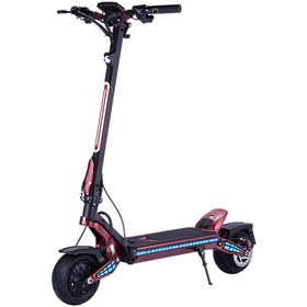 Resim MUKUTA 9 800 W 70 Km Menzil Elektrikli Scooter Siyah Kırmızı 