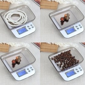 Resim Pazariz Büyük Boy Dijital Hassas Terazi Tartı 500 gr 0.01 gr El Tipi Ölçüm Mesafesi 100 Beyaz 