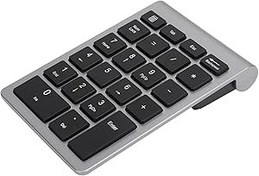 Resim Klavye 22 Anahtar Kablosuz Sayısal Klavye, 7/8/10 Için Ergonomik Tasarım, öğrenciler Ve Oyuncular Için Uygun (Demir gri) 