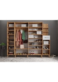 Resim Açelya Portmanto Vestiyer Çam Beyaz M7 240 cm 