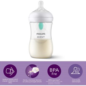 Resim Alkasaz Philips Avent Natural Response Pp Antikolik Biberon 260 ml 1 Ay+ SCY673/01 