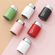 Resim 230ml Mini Cep Termosu, Seyahat için Taşınabilir Paslanmaz Çelik Su Matarası - Vakumlu Isı Yalıtımlı ve Sızdırmaz Tasarım Okul ya da Açık Hava Kullanımı İçin 