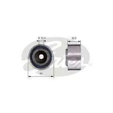 Resim Fiat Marea Triger Gergi Rulmanı 1.6 16V GATES Marka 55211287 