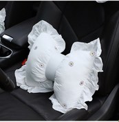 Resim Yay Araba Yastığı Araba Koltuk Boyun Yastığı Rahat Pamuklu Araba Malzemeleri, Renk: Güneş Çiçek Lomber Yastık, Boyut:güneş Çiçek Lomber Yastık 