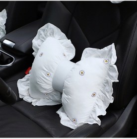 Resim Yay Araba Yastığı Araba Koltuk Boyun Yastığı Rahat Pamuklu Araba Malzemeleri, Renk: Güneş Çiçek Lomber Yastık, Boyut:güneş Çiçek Lomber Yastık 