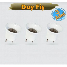Resim Far Elektrik Duy Fiş Beyaz (3 Adet) 