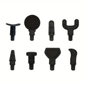 Resim 8 Adet Masaj Tabancası Başlığı - Kas Gevşetme & Vücut Şekillendirme Aksesuarları, Dayanıklı ABS Malzeme, Kolay Takma Tasarımı, 12.5mm Fascia Tabancalarıyla Uyumlu, Çok Fonksiyonel Tam Vücut Kullanımı 