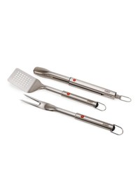 Resim Joseph Joseph Grillout 3 Lü Paslanmaz Çelik Barbekü Spatulası, Maşa Ve Çatal Seti 