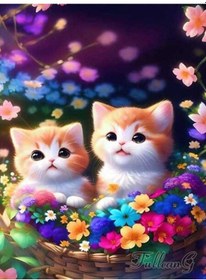 Resim Mavi Elmas Boyama Yeni Varış Çiçek Sepeti Kedi Diy Mozaik Nakış Sevimli Evcil Hayvanlar T Resim Çapraz Dikiş Kanvas Tablo 56919658 