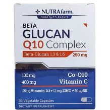 Resim Nutrafarm Beta Glucan Q10 Complex 30 Kapsül 