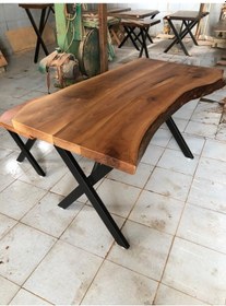 Resim Bintaşmobilya Ceviz Ağacı Kütük Masa 