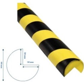 Resim Puffyguard Kenar Köşe Koruyucu C2 - Model C2 - 1 Metre - 30x30x60mm - Tip : A 
