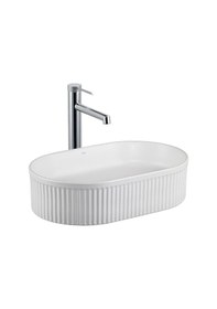 Resim Lena Tezgahüstü Lavabo E-w1002mb Mat Beyaz Mat Beyaz 