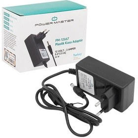 Resim POWERMASTER PM-12667 12 VOLT - 3 AMPER PLASTİK KASA PRİZ TİPİ ADAPTÖR 5.5*2.5 UÇ 