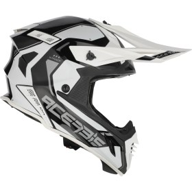 Resim Acerbis X-Track 22-06 Kask Siyah Beyaz 