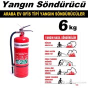 Resim Yangın Söndürme Cihazı Ev Ve Ofis Tipi 6 Kg 40097 
