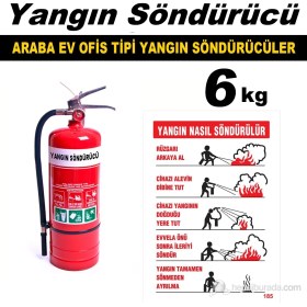 Resim Yangın Söndürme Cihazı Ev Ve Ofis Tipi 6 Kg 40097 