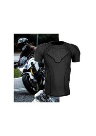 Resim Gateesat Erkek Siyah M Kısa Kollu Motorcycle Bisiklet Kompresyon Atlet Baba Günü Hediye 